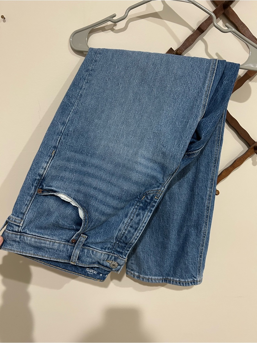 Old Navy mid rise slouchy straight jeans